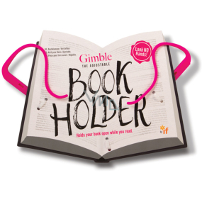 If Gimble Adjustable Bookholder Držák na knihu Cestovní růžový 340 x 240 x 20 mm