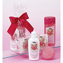 Kappus Růže sprchový gel 250 ml + tělové mléko 200 ml + tuhé mýdlo 125 g, kosmetická sada