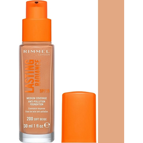 Rimmel London Lasting Radiance make-up 200 Soft Beige 30 ml