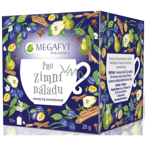 Megafyt Pharma Pro zimní náladu ovocný čaj aromatizovaný, porcovaný, se skořicí, hřebíčkem, hruškou, pomerančem a švestkou 20 x 2 g