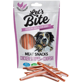 Brit Let´s Bite Kuřecí sendvič s treskou doplňkové krmivo pro psy 80 g