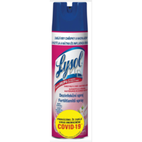 Lysol Vůně květin dezinfekce ve spreji na více než 100 povrchů 400 ml