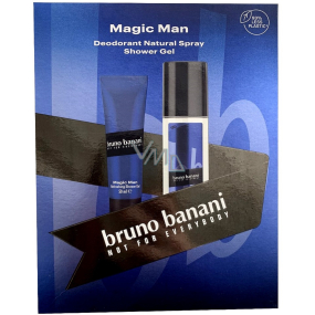 Bruno Banani Magic parfémovaný deodorant sklo pro muže 75 ml + sprchový gel 50 ml, dárková sada pro muže