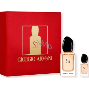 Giorgio Armani Sí parfémovaná voda 30 ml + parfémovaná voda 7 ml, dárková sada pro ženy