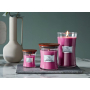 WoodWick Wild Berry & Beets - Lesní ovoce a řepa vonná svíčka s dřevěným knotem a víčkem sklo malá 85 g