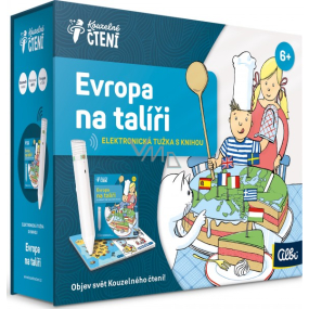 Albi Kouzelné čtení Tužka elektronická 2.0 + interaktivní mluvící kniha Evropa na talíři, věk 6+