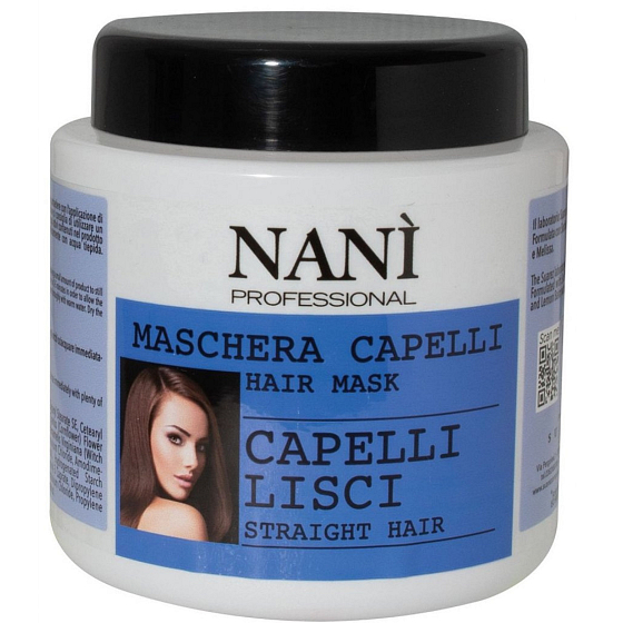 Naní Professional Milano vyživující a hydratační maska pro všechny typy vlasů 500 ml
