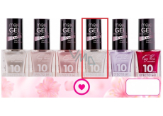 Moje Easy Paris 10Days Efecto Gel gelový lak na nehty 028 Třpytivý bílý 15 ml