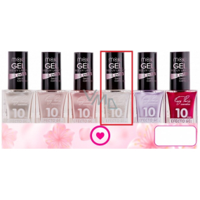 Moje Easy Paris 10Days Efecto Gel gelový lak na nehty 028 Třpytivý bílý 15 ml