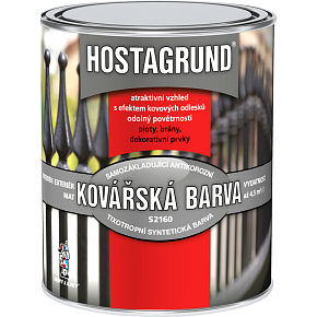 HOSTAGRUND kovářská barva S2160K, 0950 kovářská čerň, 600 ml HOSTAGRUND kovářská barva S2160K, 0950 kovářská čerň, 600 ml