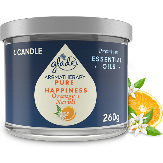 Glade Aromatherapy svíčka vonná Pure Happiness, 260 g