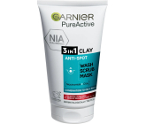 Garnier Pure Active 3v1 čisticí gel, peeling a maska pro hloubkové čištění pleti 150 ml