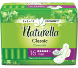 Naturella Classic Maxi hygienické vložky s vůní heřmánku a křidélky 16 kusů