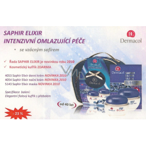 Dermacol Saphir Elixir intenzivní omlazující péče se vzácným safírem, kosmetická sada