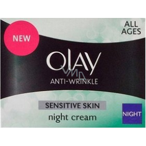 Olay Anti-Wrinkle Sensitive Skin noční krém 50 ml