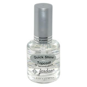 Jordana Vrchní lak, zvýrazňovač lesku nehtů Quick Shine Topcoat 413 15 ml