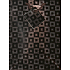 Nekupto Dárková papírová taška 23 x 18 x 10 cm Metalická hnědá se čtverečky 001 62 GM