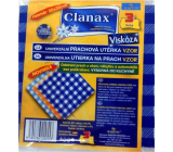 Clanax Univerzální prachová utěrka viskóza netkaná 35 x 35 cm 3 kusy