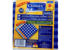 Clanax Univerzální prachová utěrka viskóza netkaná 35 x 35 cm 3 kusy