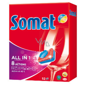 Somat All In 1 8 Actions tablety do myčky na nádobí 52 kusů