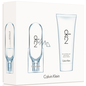 Calvin Klein CK2 toaletní voda unisex 50 ml + sprchový gel 100 ml, dárková sada