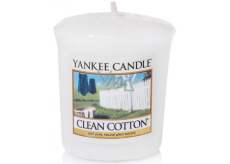 Yankee Candle Clean Cotton - Čistá bavlna vonná svíčka votivní 49 g