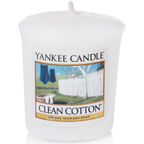 Yankee Candle Clean Cotton - Čistá bavlna vonná svíčka votivní 49 g