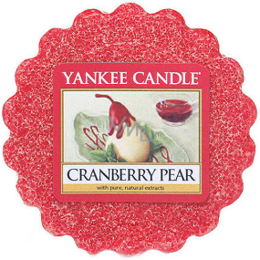 Yankee Candle Cranberry Pear - Brusinka a hruška vonný vosk do aromalampy 22 g