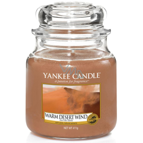 Yankee Candle Warm Desert Wind - Teplý pouštní vítr vonná svíčka Classic střední sklo 411 g