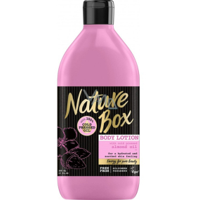 Nature Box Mandle Vitamínový antioxidant tělové mléko se 100% za studena lisovaným olejem, vhodné pro vegany 385 ml