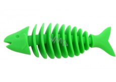 Sum-Plast Guma Ryba kostra s vůní vanilky hračka pro psy více barev 14 cm