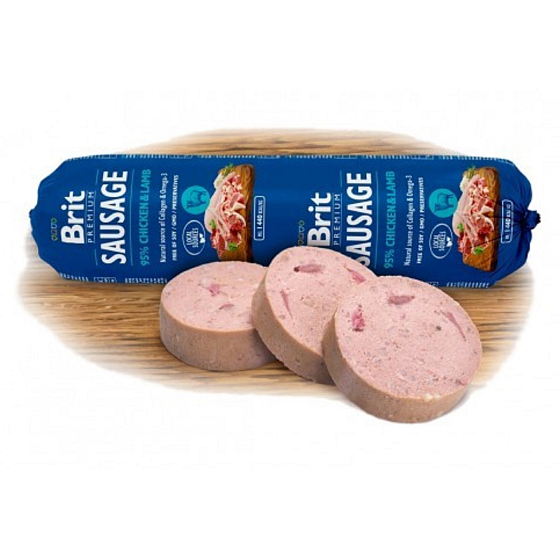 Brit Kuře + Jehně premiový masový pokrm kompletní krmivo pro psy 800 g