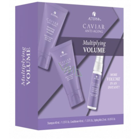 Alterna Caviar Multiplying Volume Trial Kit objemový šampon 40 ml + lehký kondicionér 40 ml + Volume Styling Mist stylingový objemový sprej 25 ml, kosmetická cestovní sada