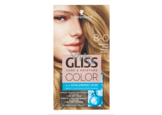 Schwarzkopf Gliss Color barva na vlasy 8-0 Přirozená blond 2 x 60 ml