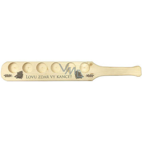 Bohemia Gifts Pro myslivce dřevěný stojan + sklenička 5 cl x 6 kusů