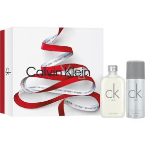 Calvin Klein One toaletní voda 100 ml + deodorant sprej 150 ml, dárková sada unisex