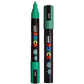Posca Univerzální akrylátový popisovač 1,8 - 2,5 mm Zelená PC-5M