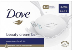 Dove Beauty Cream Bar krémové toaletní mýdlo 4 x 90 g