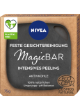Nivea MagicBar čisticí peelingové pleťové mýdlo s aktivním uhlím pro problematickou pleť 75 g