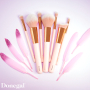 Donegal Pink Ink kosmetický štětec na stíny se syntetickými sametovými štětinami 16 cm
