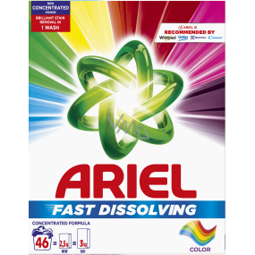 Ariel Fast Dissolving Color prací prášek na barevné prádlo 46 dávek 2,53 kg
