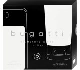 Bugatti Signature White toaletní voda 100 ml + sprchový gel 200 ml, dárková sada pro muže