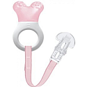 Mam Mini Cooler & Clip lehké kousátko s chladící částí a páskem pro děti 2+ měsíců Růžové