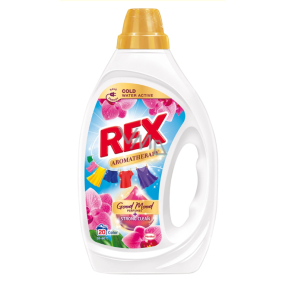 Rex Aromatherapy Orchid Color prací gel na praní barevného prádla 20 dávek 900 ml