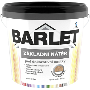 BARLET základní nátěr pod dekorativní omítky, 5 kg BARLET základní nátěr pod dekorativní omítky, 5 kg