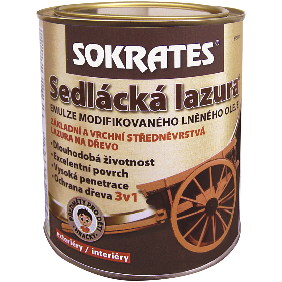 Sokrates Sedlácká lazura na dřevo, čirá, 0,7 kg