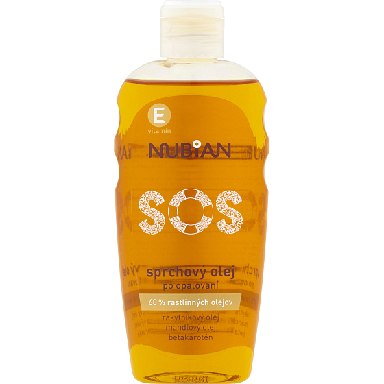 Nubian SOS sprchový olej po opalování, 200 ml