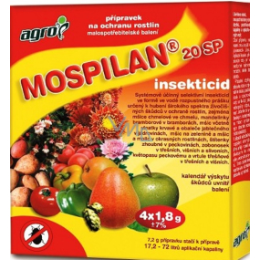 Agro Mospilan 20 SP insekticid přípravek na ochranu rostlin 4 x 1,8 g