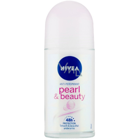 Nivea Pearl & Beauty kuličkový antiperspirant deodorant roll-on pro ženy 50 ml