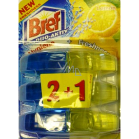 Bref Duo Aktiv Extra Clean & Fresh Lemon WC gel náhradní závěs 3 x 60 ml